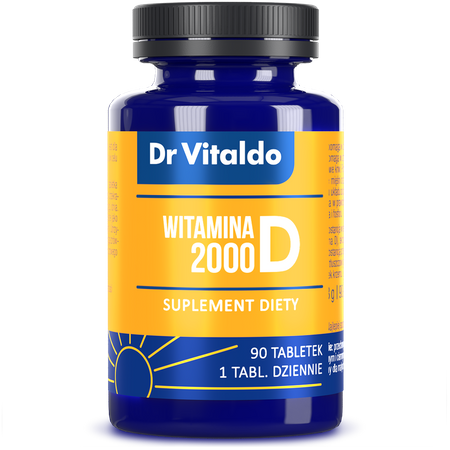Dr Vitaldo witamina D3 2000 j.m., 90 tabletek
