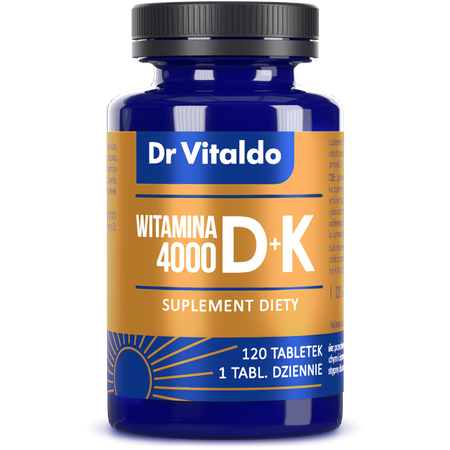 Dr Vitaldo witamina D 4000 j.m. + K, 120 tabletek